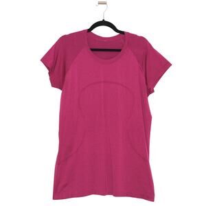 Lululemon Hot Pink Swiftly Tech Short Sleeve Shirt Size 14